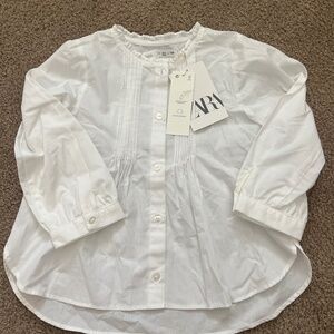 NWT white button down blouse